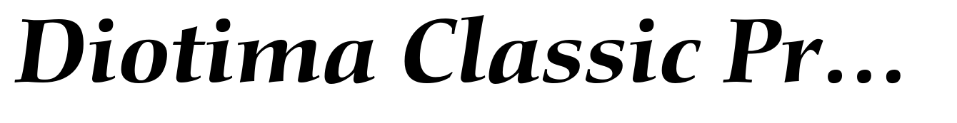 Diotima Classic Pro Bold Italic